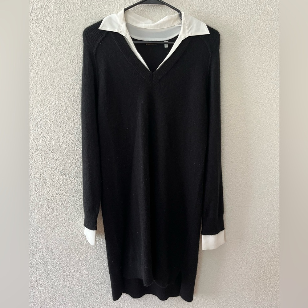 Shirt sweater combo, cashmere.